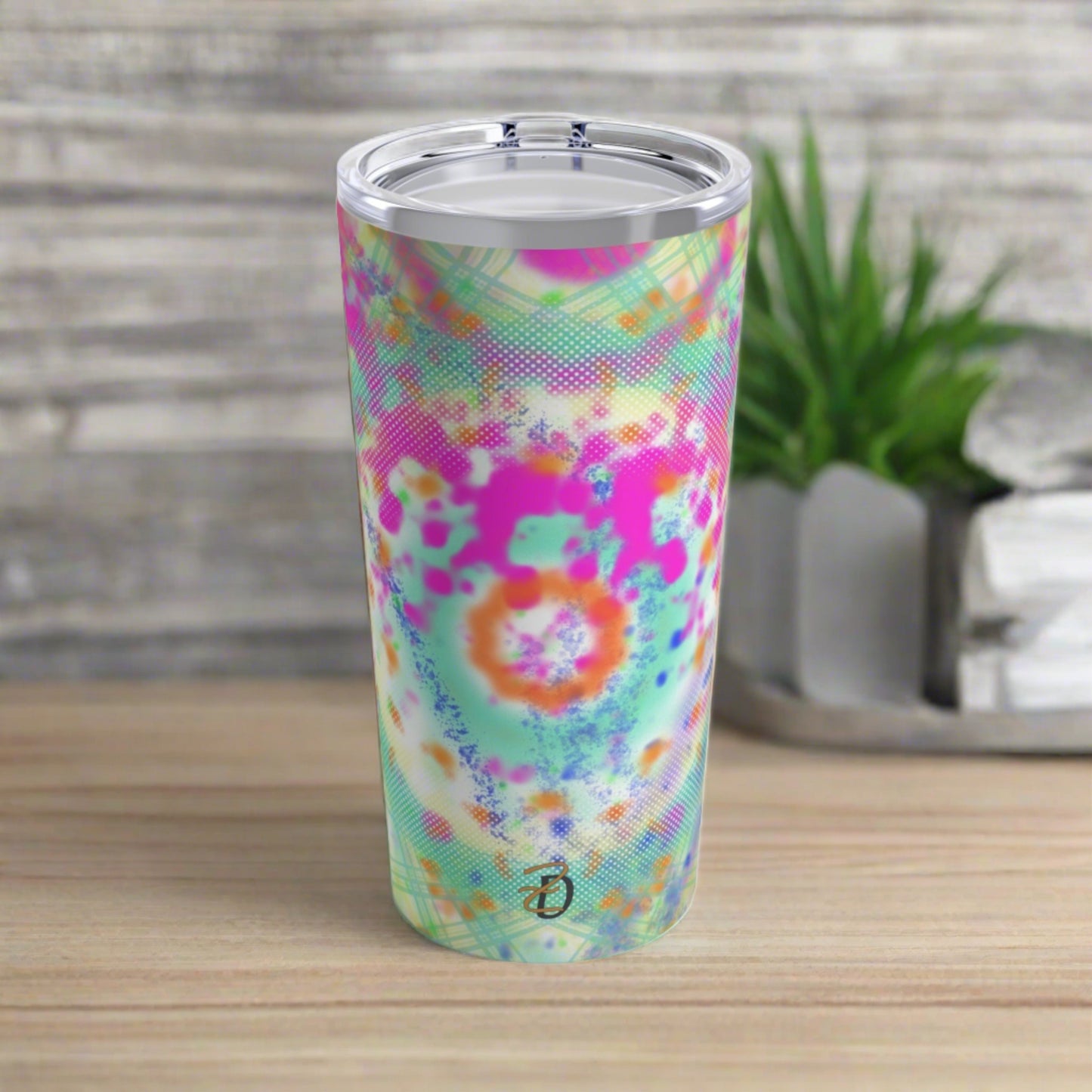 20oz Tumbler - Digital Dye Splat Design 7710