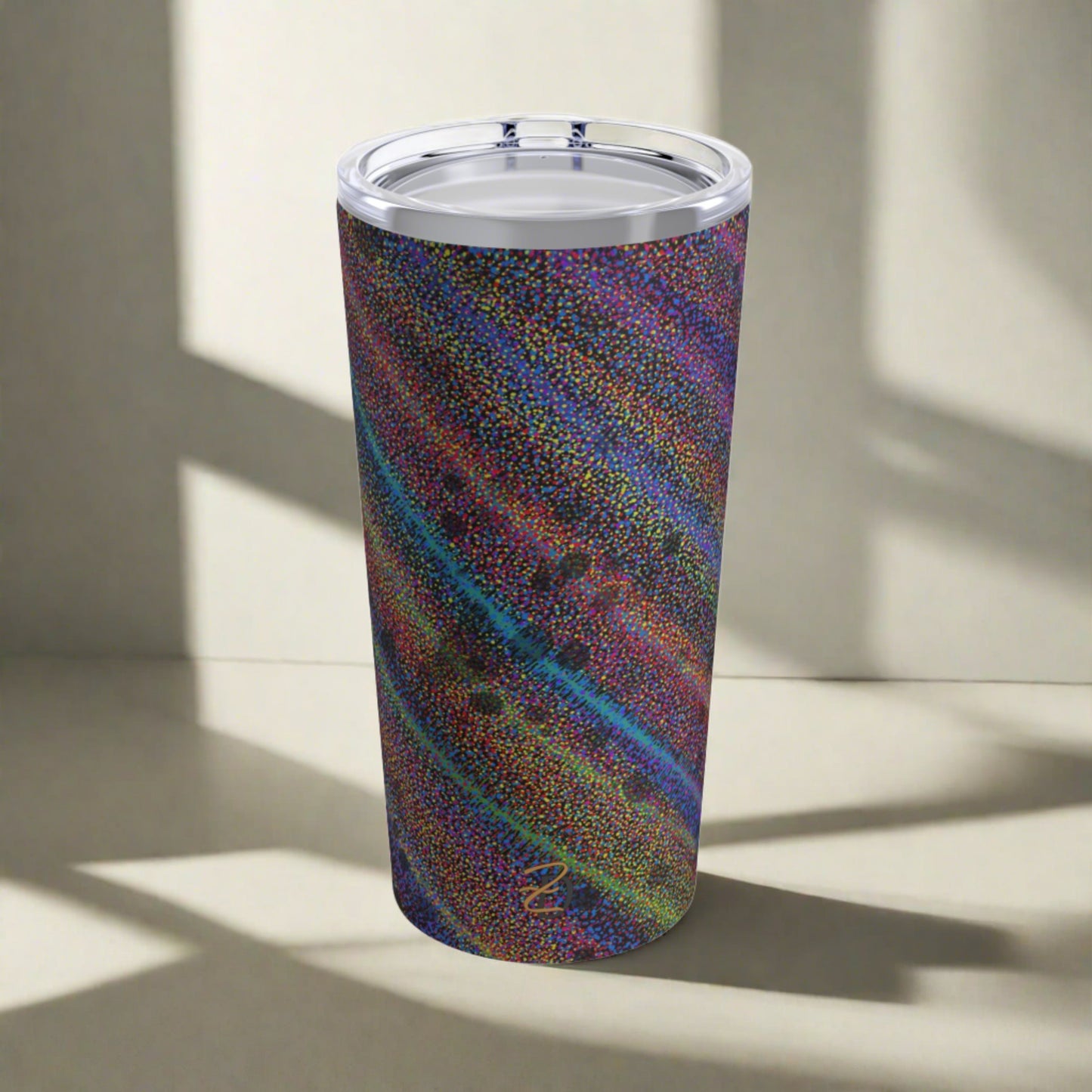 20oz Tumbler - Static Rainbow Design 7718