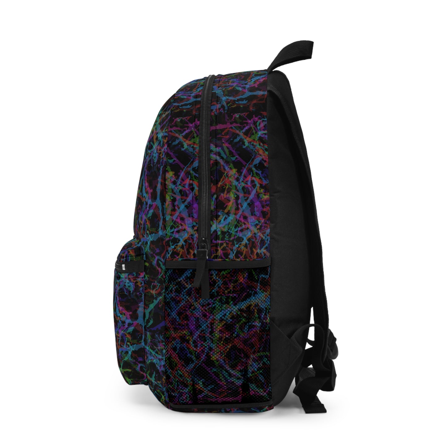 Light Backpack - Dark Rainbow Lightening Design 7712