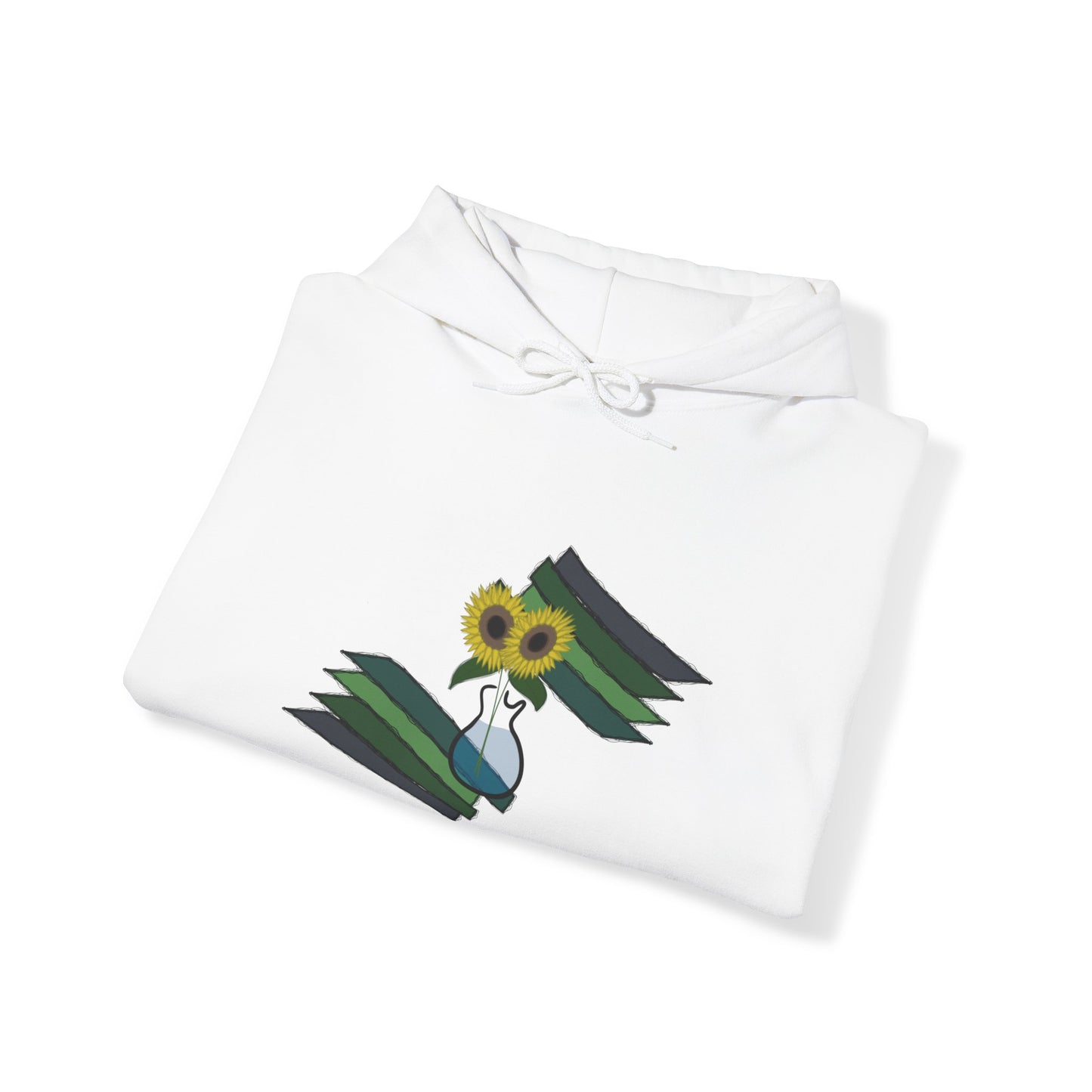 Unisex Heavy Blend™ Hoodie - Sunflower Guitar Vase Design 7702