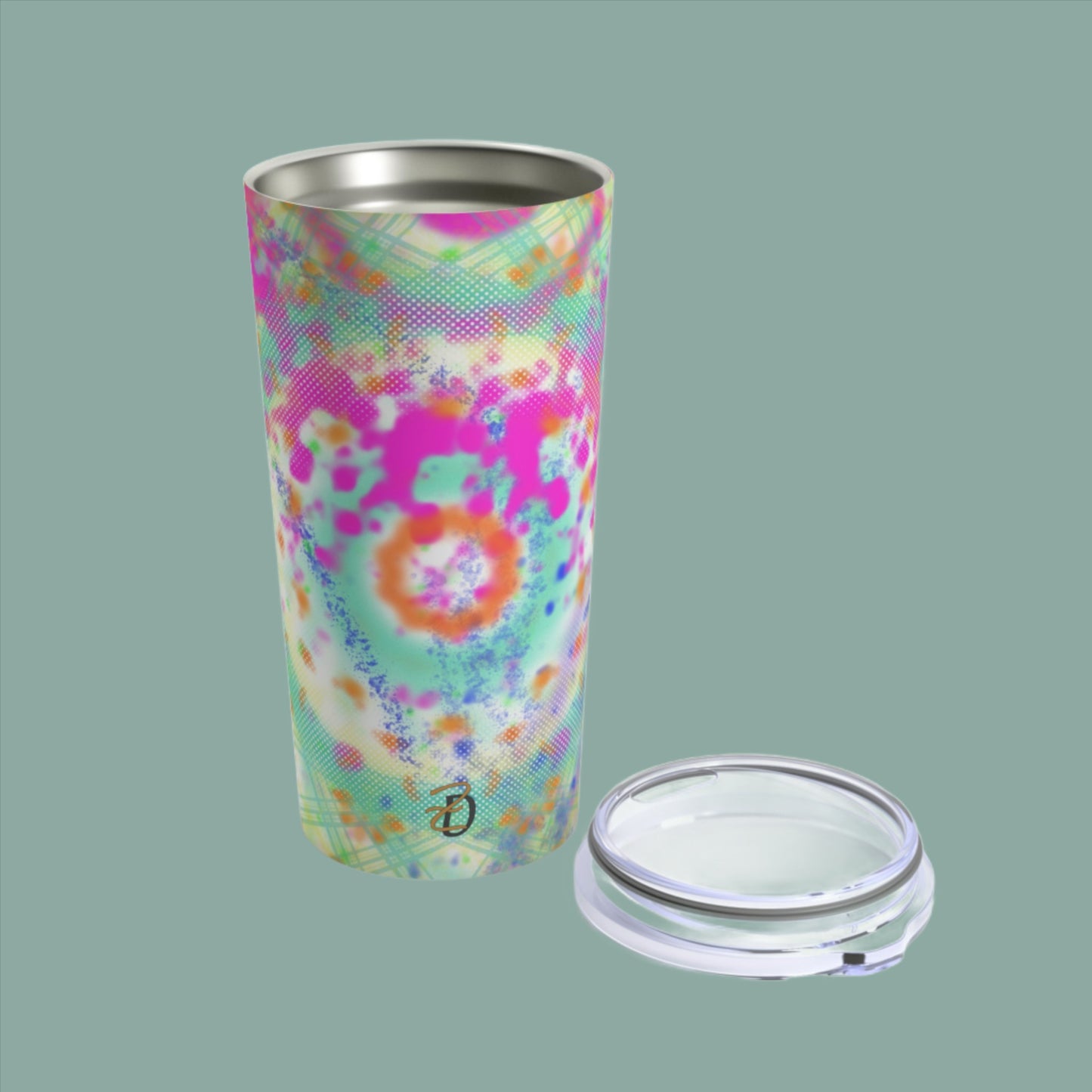 20oz Tumbler - Digital Dye Splat Design 7710