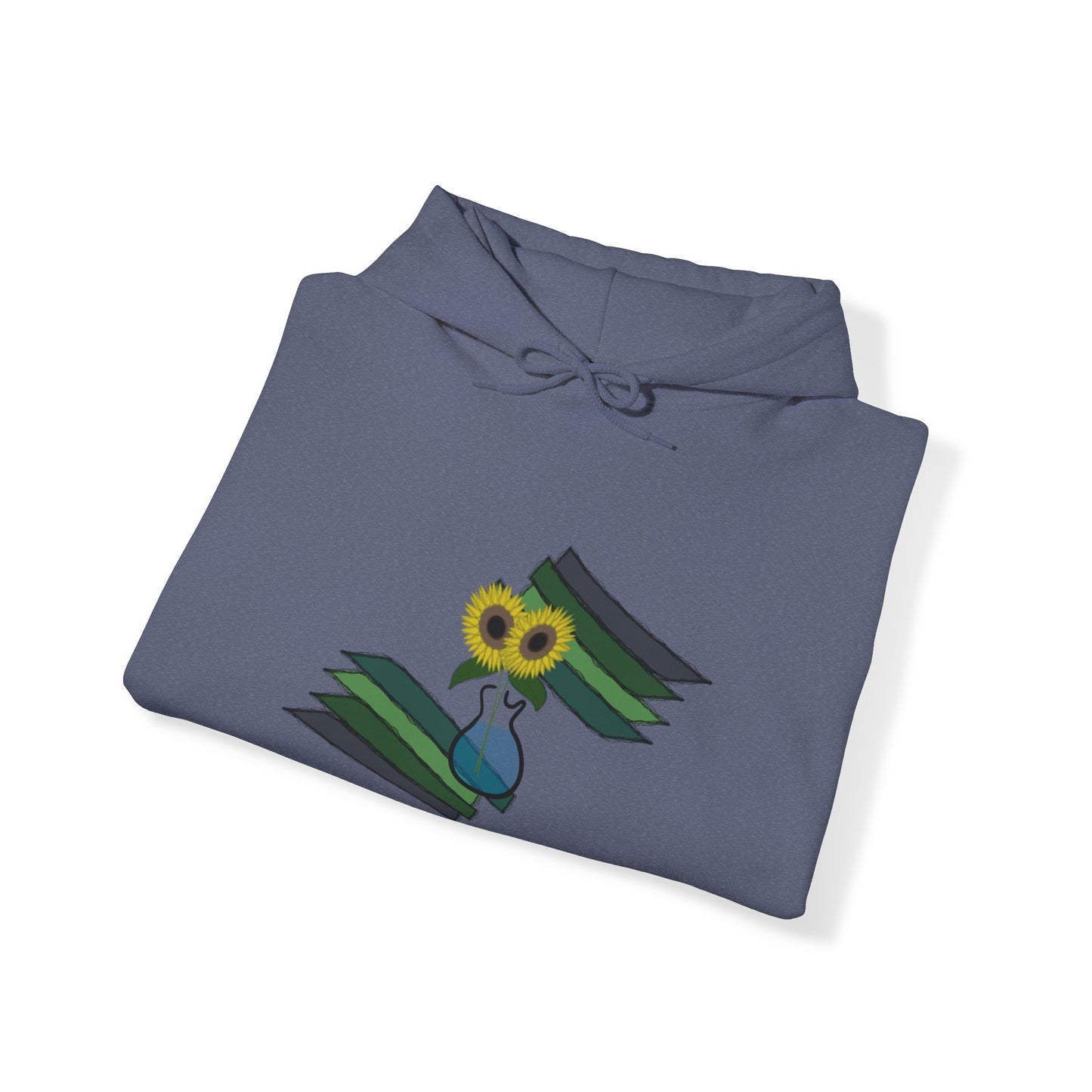 Unisex Heavy Blend™ Hoodie - Sunflower Guitar Vase Design 7702