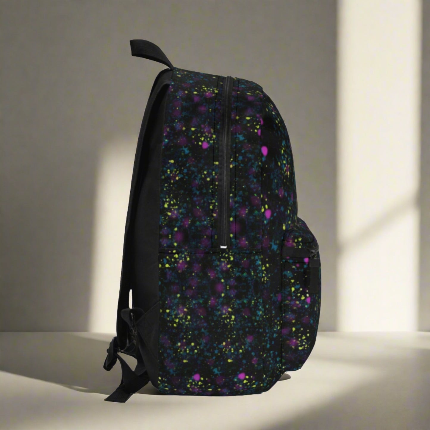 Light Backpack - Digital Dark Splatter Design 7703