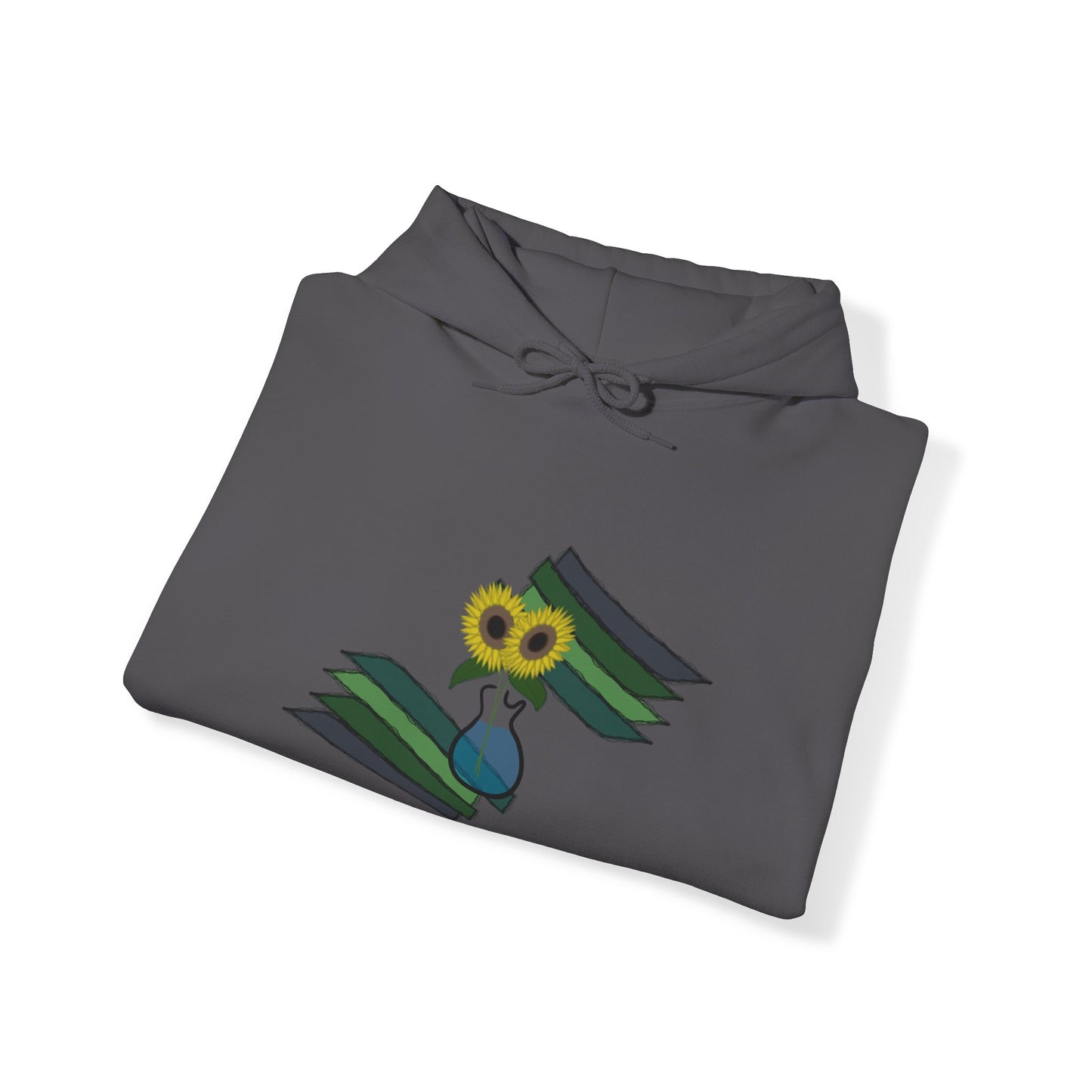 Unisex Heavy Blend™ Hoodie - Sunflower Guitar Vase Design 7702