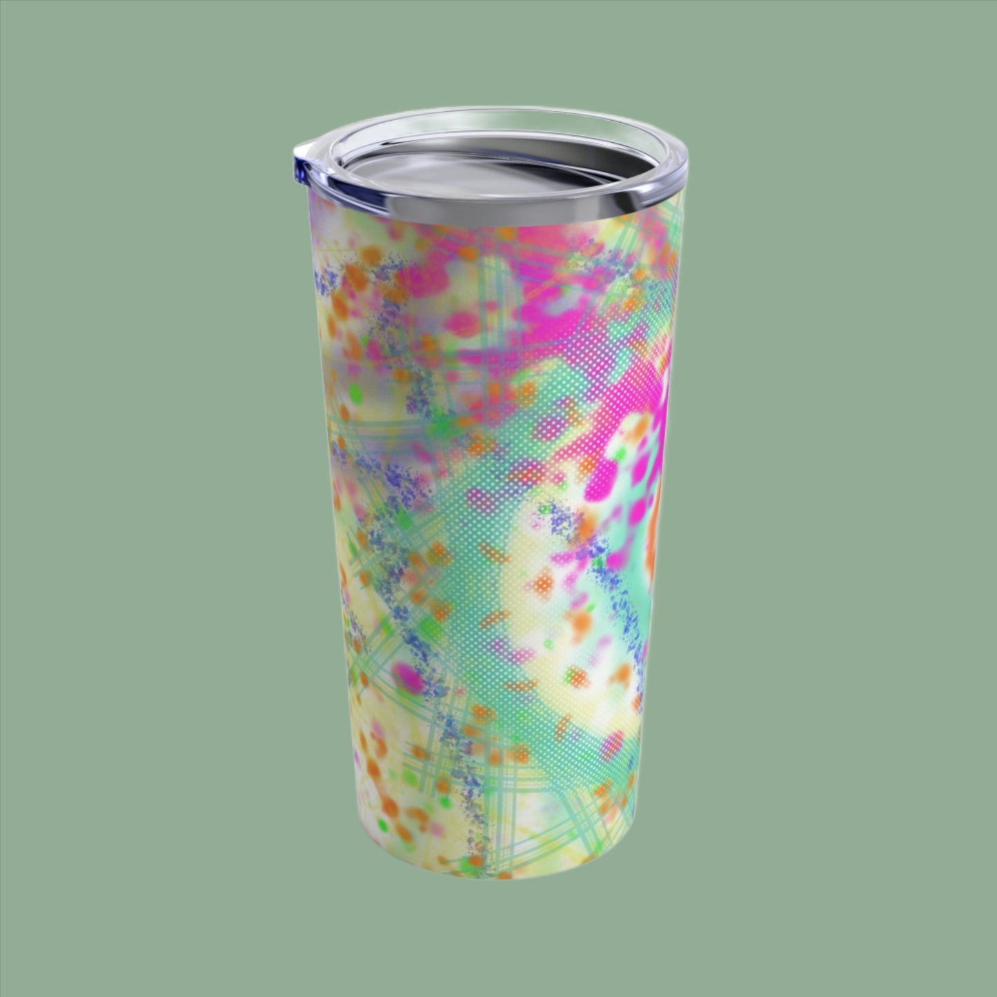 20oz Tumbler - Digital Dye Splat Design 7710