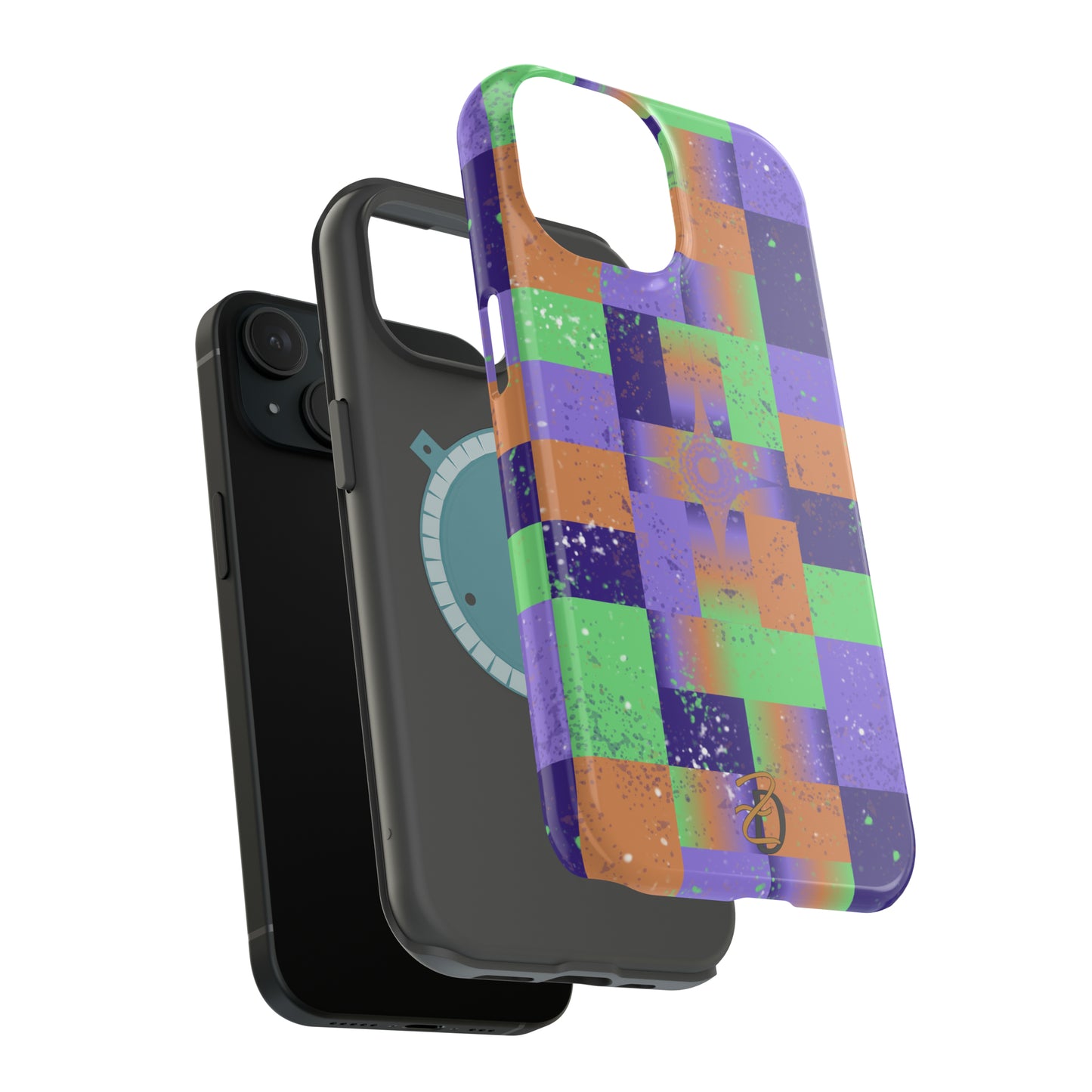 MagSafe Tough Cases - Purple Star Splat Design 7705