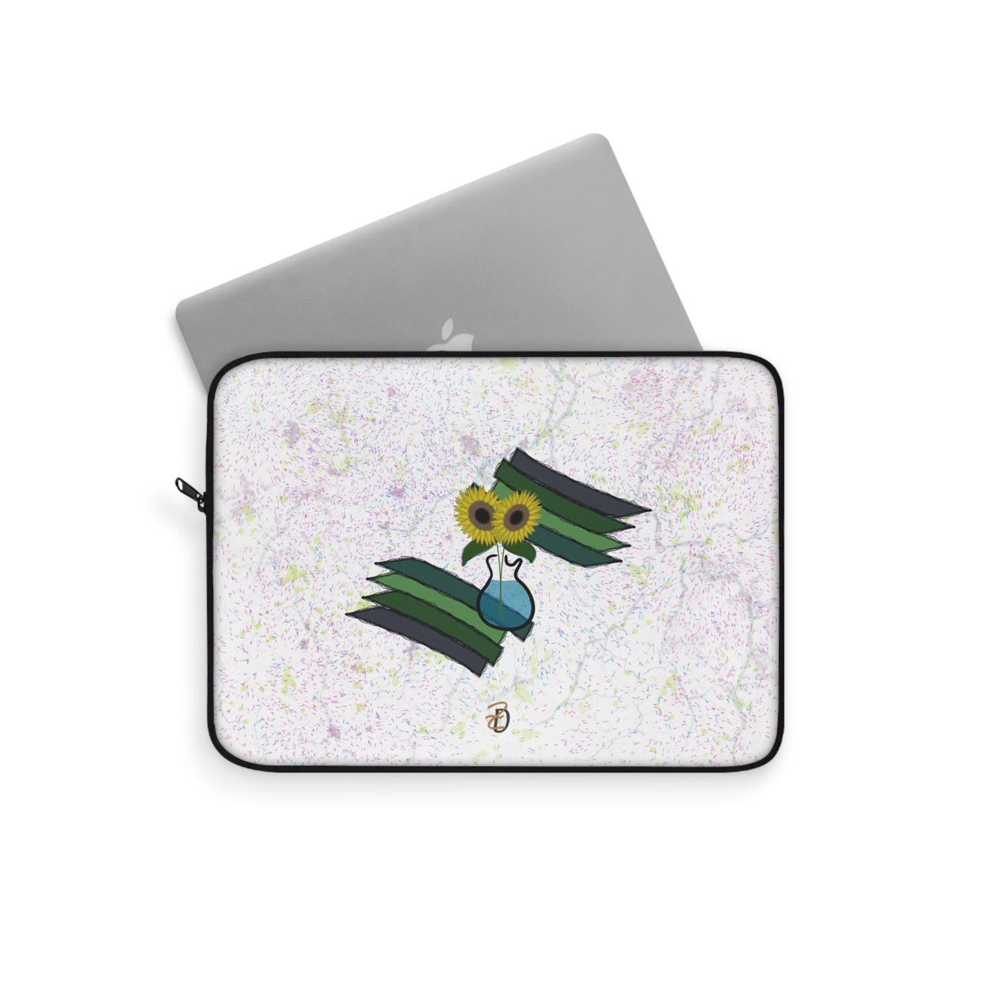 Laptop Sleeve - Sunflower Guitar Vase Design 7702