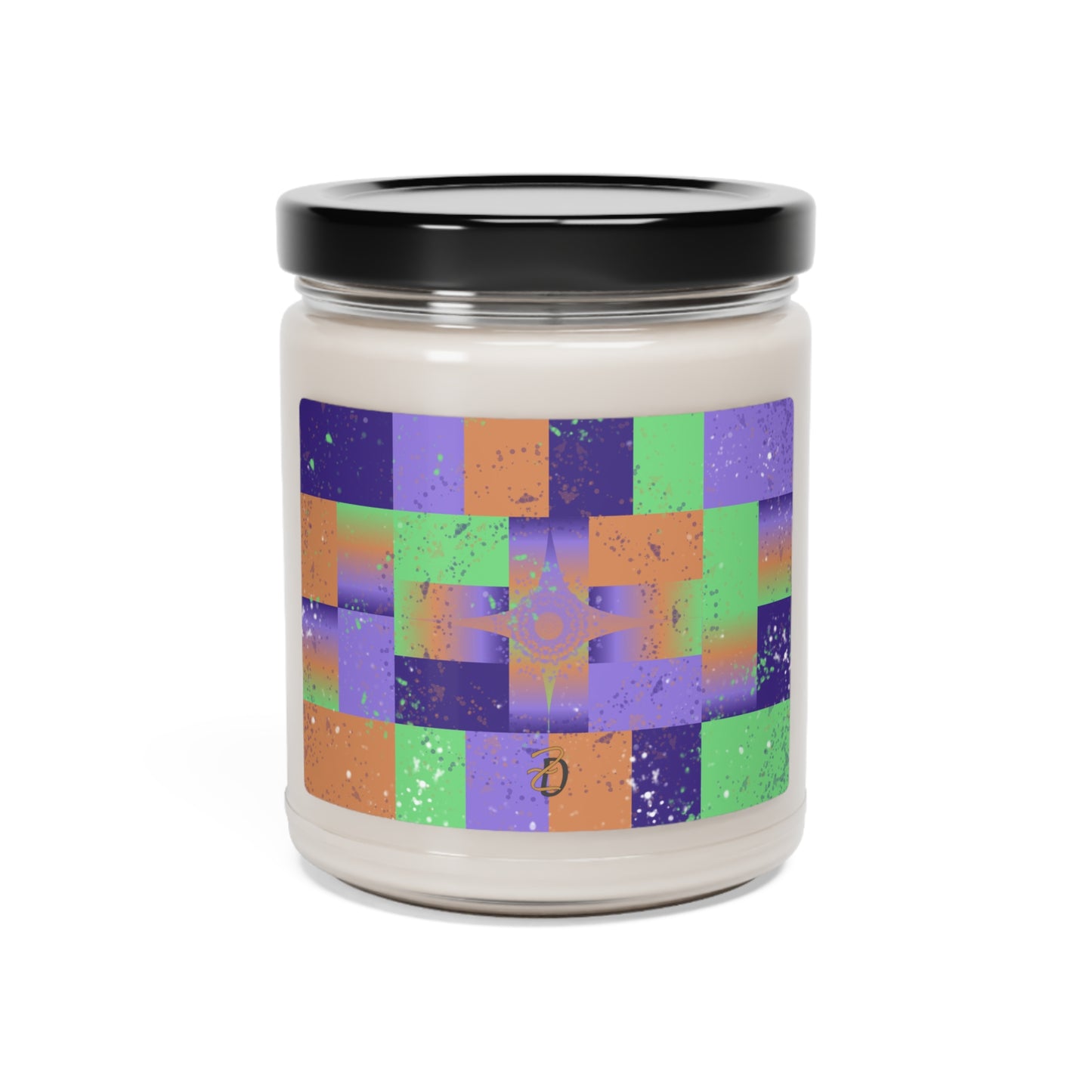 Purple Star Splat Soy Scented Candle 9oz - Design 7705