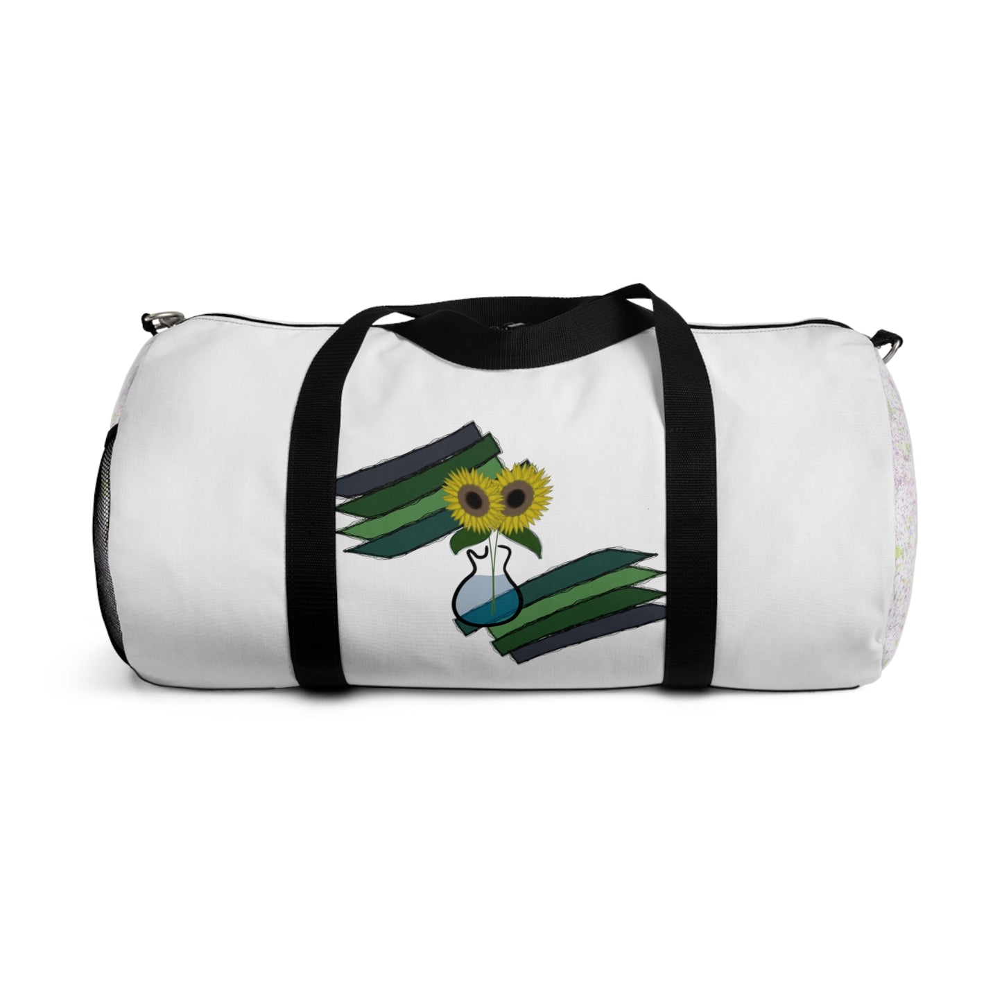 Sunflower Guitar Vase Duffel Bag - Design 7702