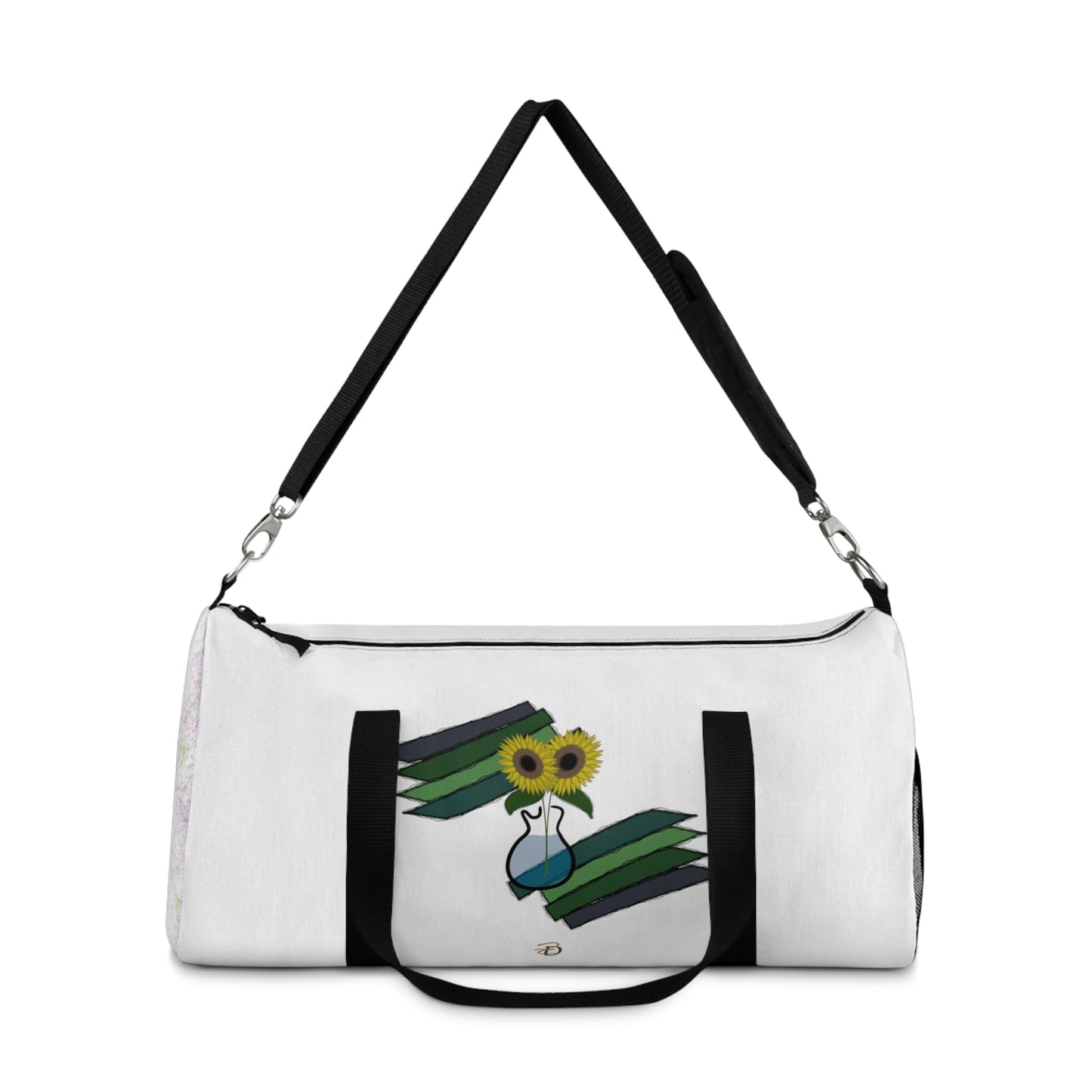 Sunflower Guitar Vase Duffel Bag - Design 7702