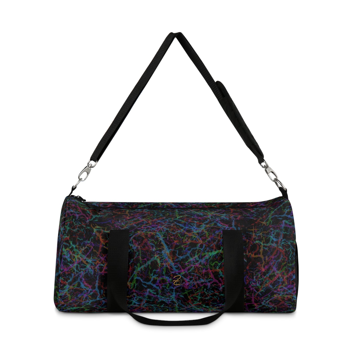 Dark Rainbow Lightening Duffel Bag - Design 7712