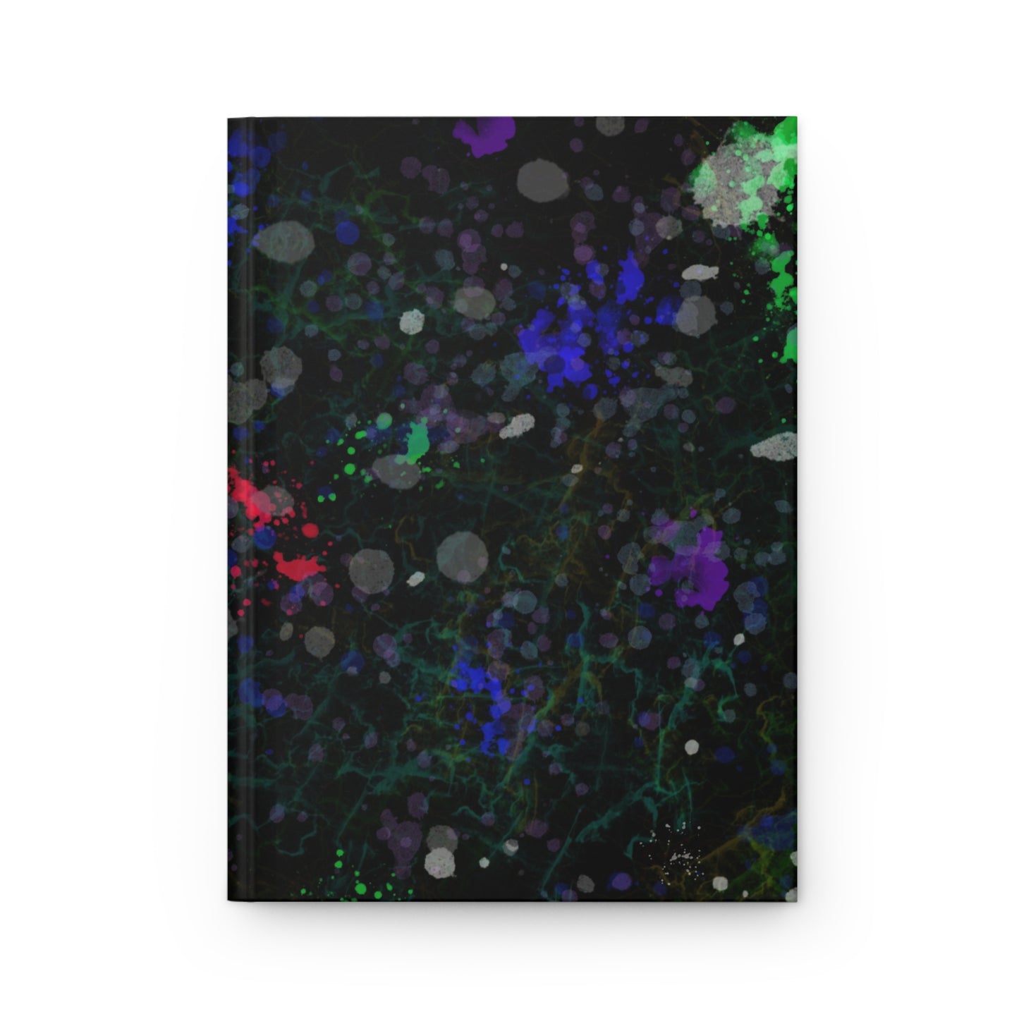 Green Lightening Splat Hardcover Journal - Design 7706