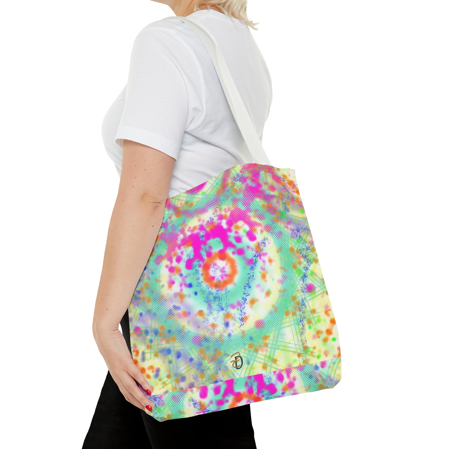 Digital Dye Splat Tote Bag - Design 7710