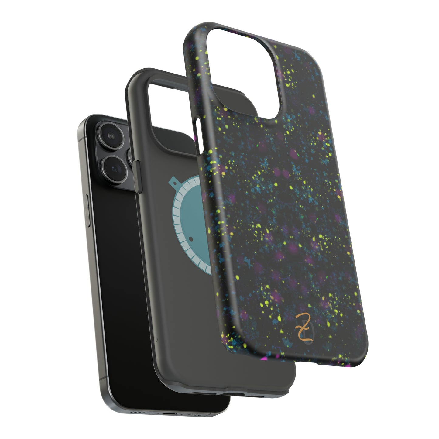 MagSafe Tough Cases - Digital Dark Splatter Design 7703