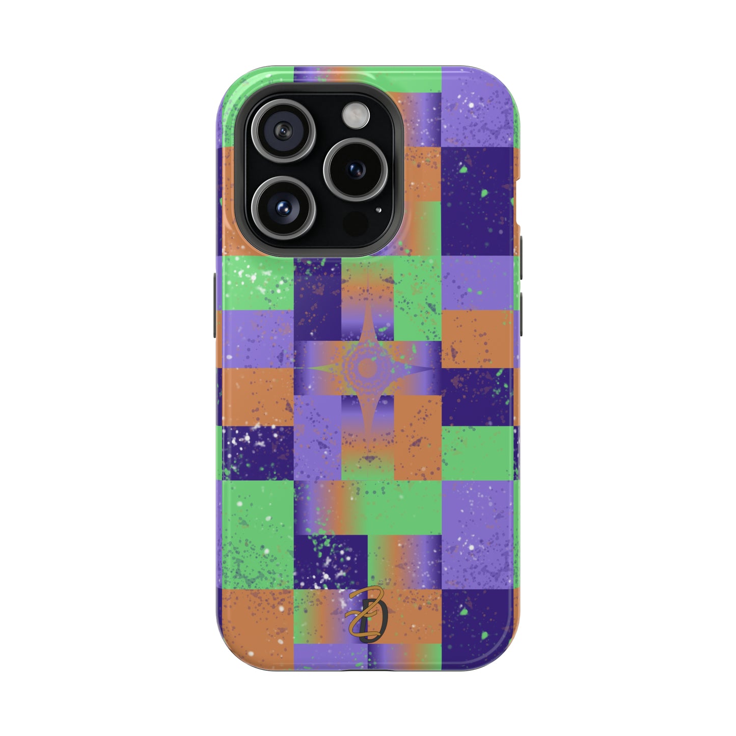 MagSafe Tough Cases - Purple Star Splat Design 7705