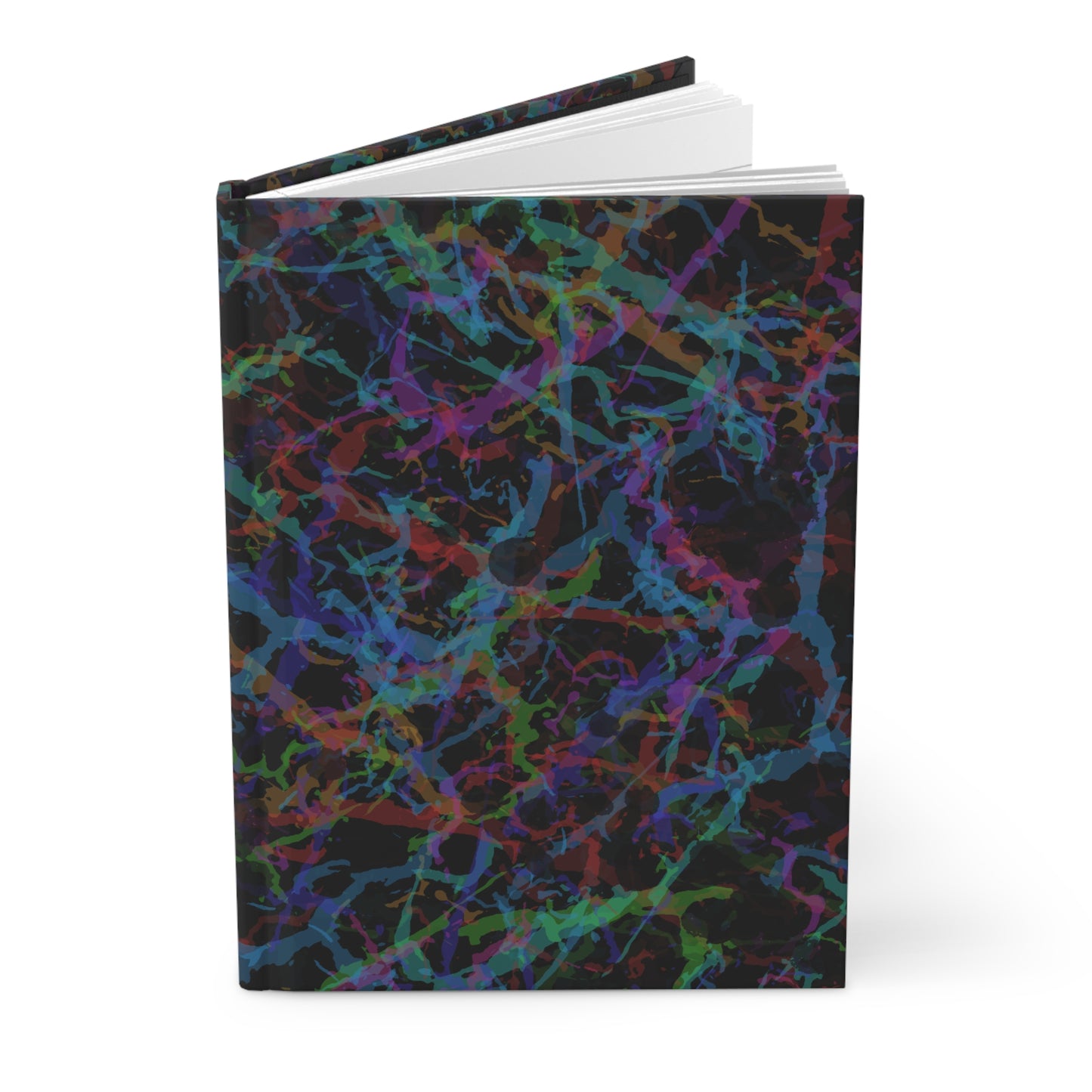 Dark Rainbow Lightening Hardcover Journal - Design 7712