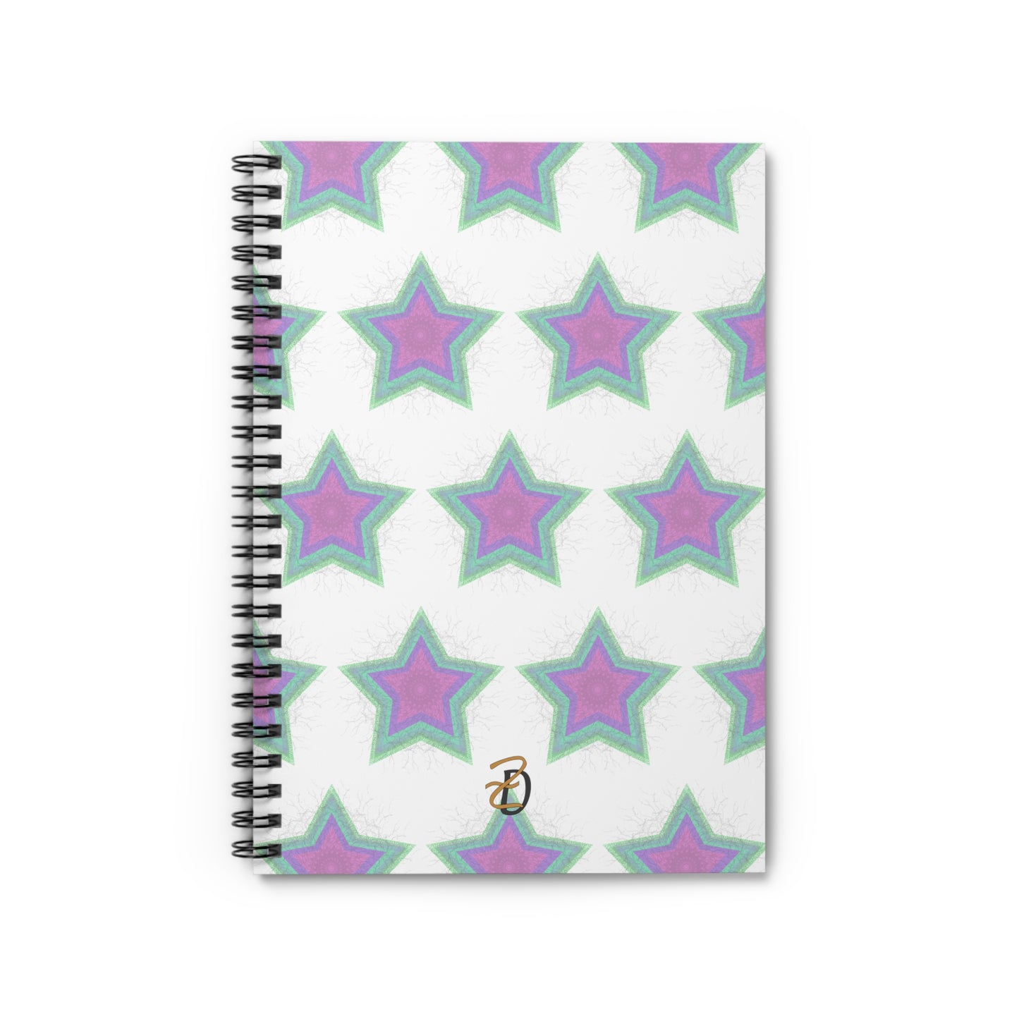 Lightening Star Ruled Spiral Notebook - Design 7701