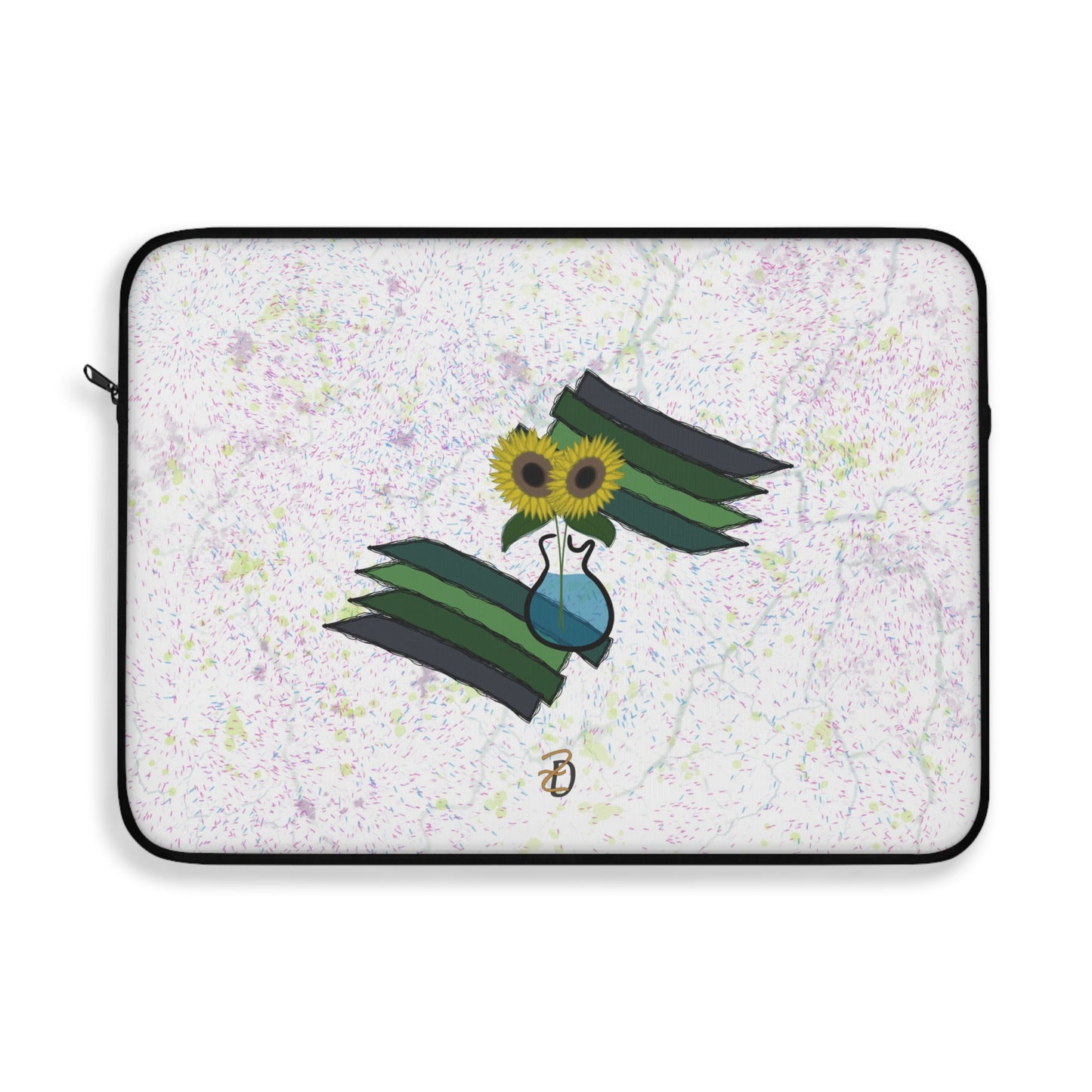 Laptop Sleeve - Sunflower Guitar Vase Design 7702