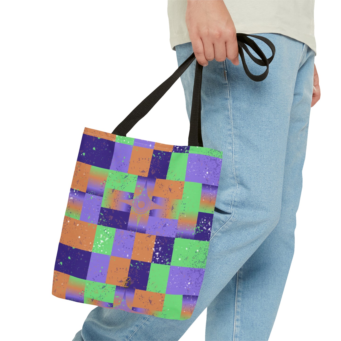 Tote Bag - Purple Star Splat Design 7705