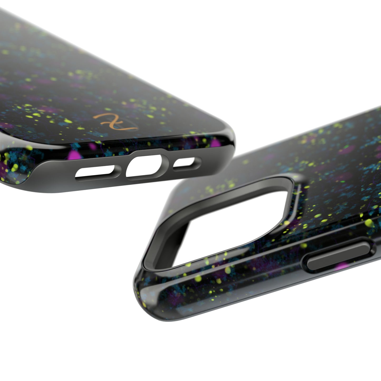 MagSafe Tough Cases - Digital Dark Splatter Design 7703