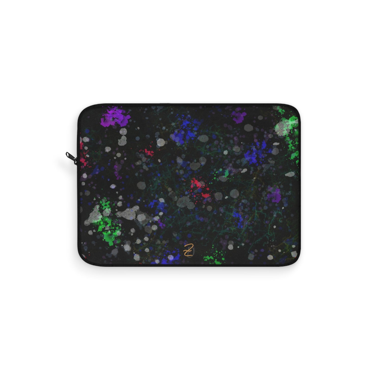 Laptop Sleeve - Green Lightening Splat Design 7706