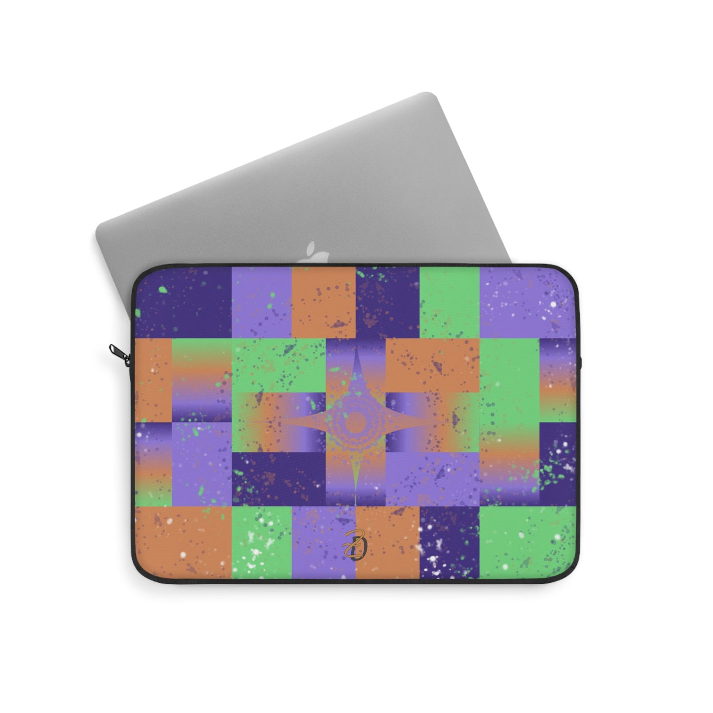 Laptop Sleeve - Purple Star Splat Design 7705