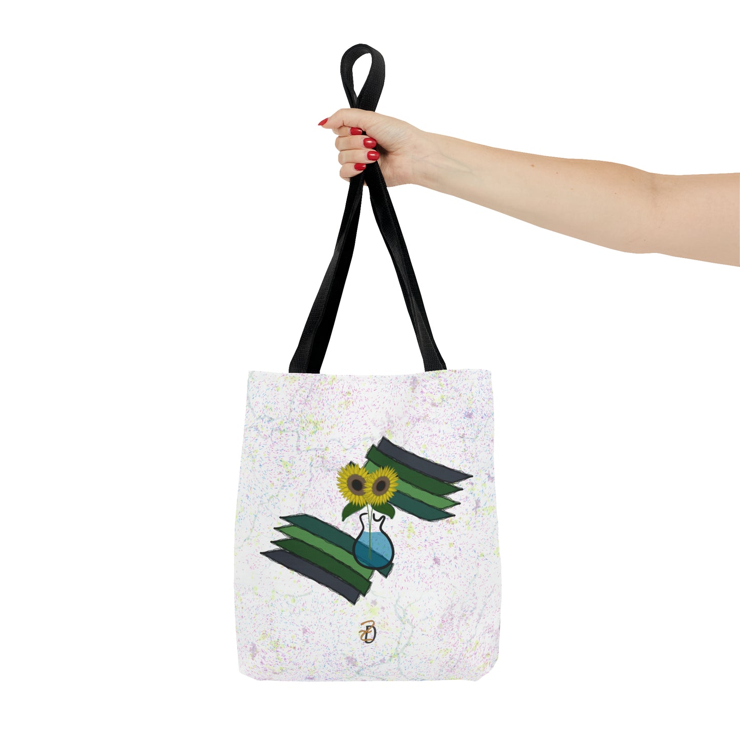Tote Bag - Sunflower Guitar Vase Design 7702
