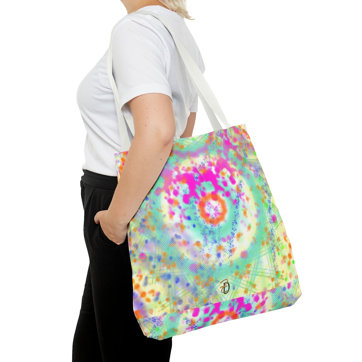 Digital Dye Splat Tote Bag - Design 7710