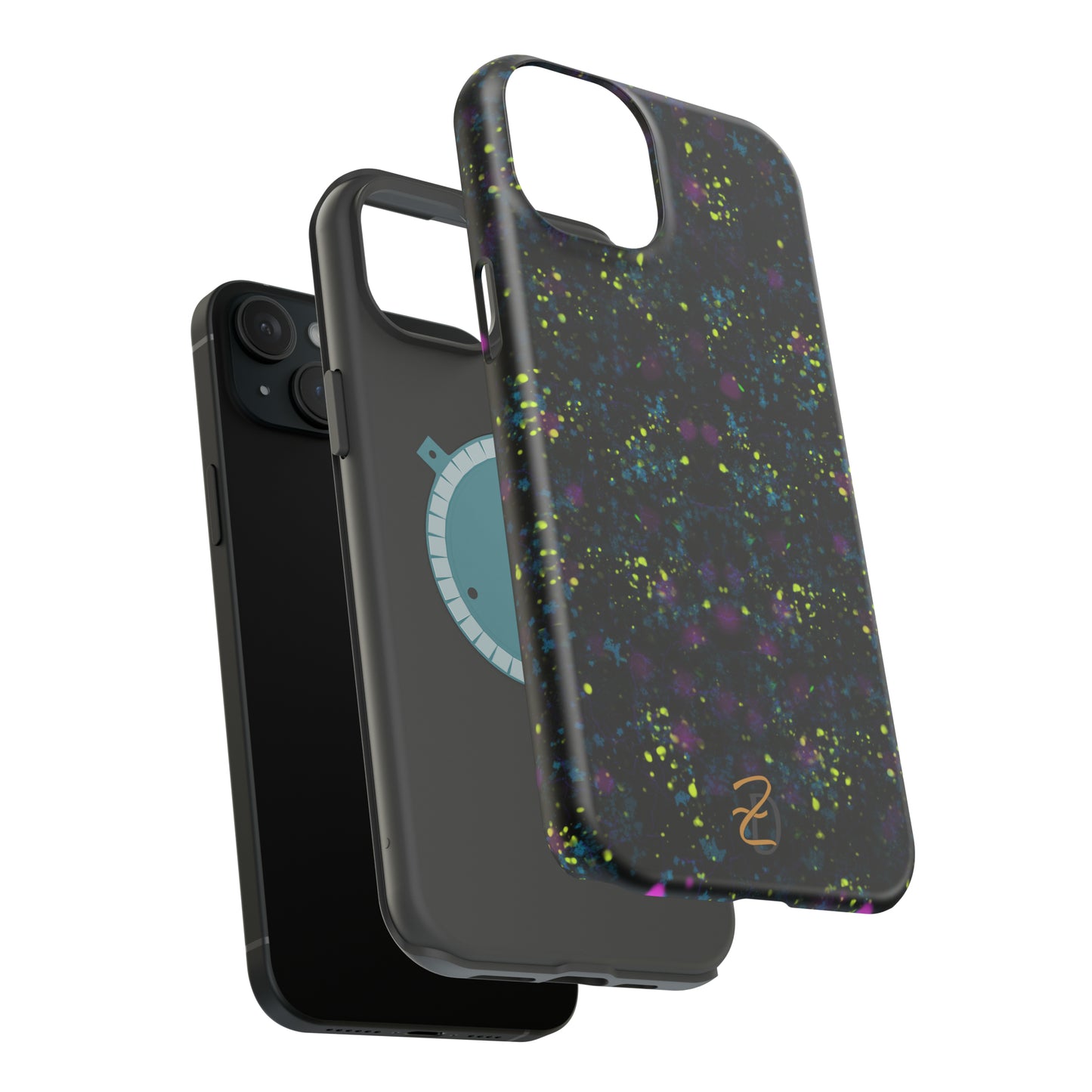 MagSafe Tough Cases - Digital Dark Splatter Design 7703