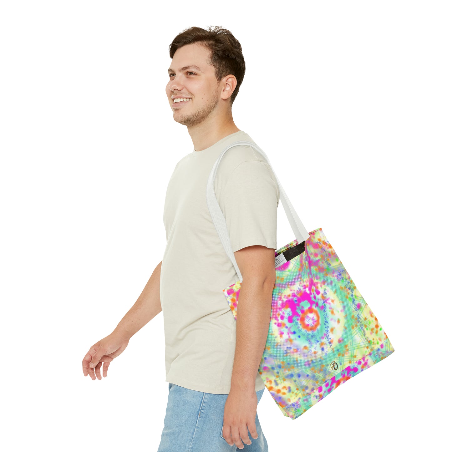 Digital Dye Splat Tote Bag - Design 7710