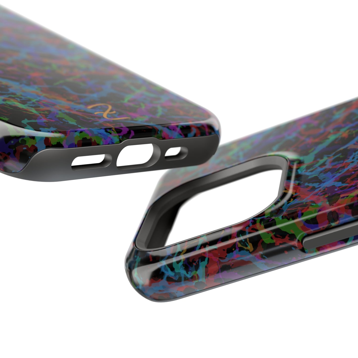 MagSafe Tough Cases - Dark Rainbow Lightening Design 7712