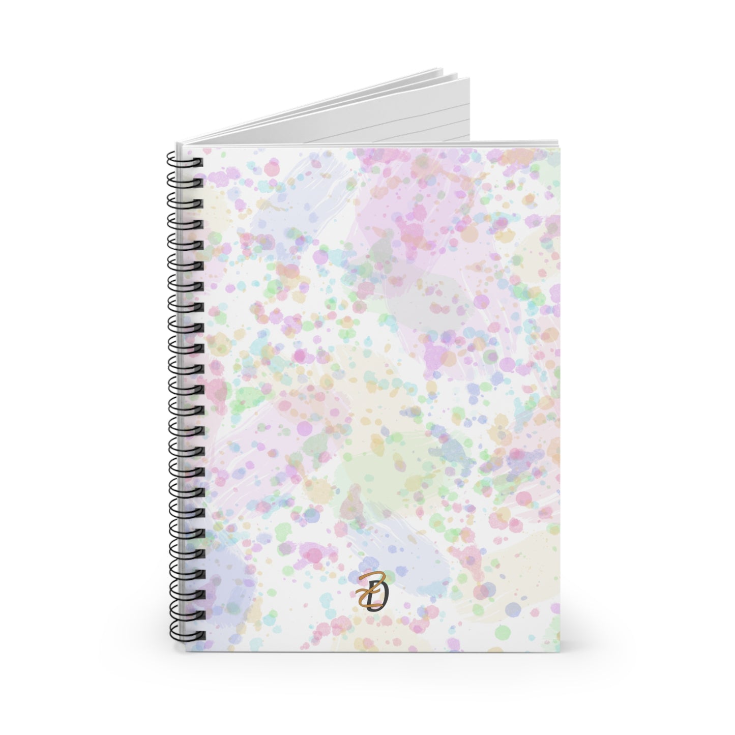 Spring Spots Ruled Spiral Notebook - Design 7709