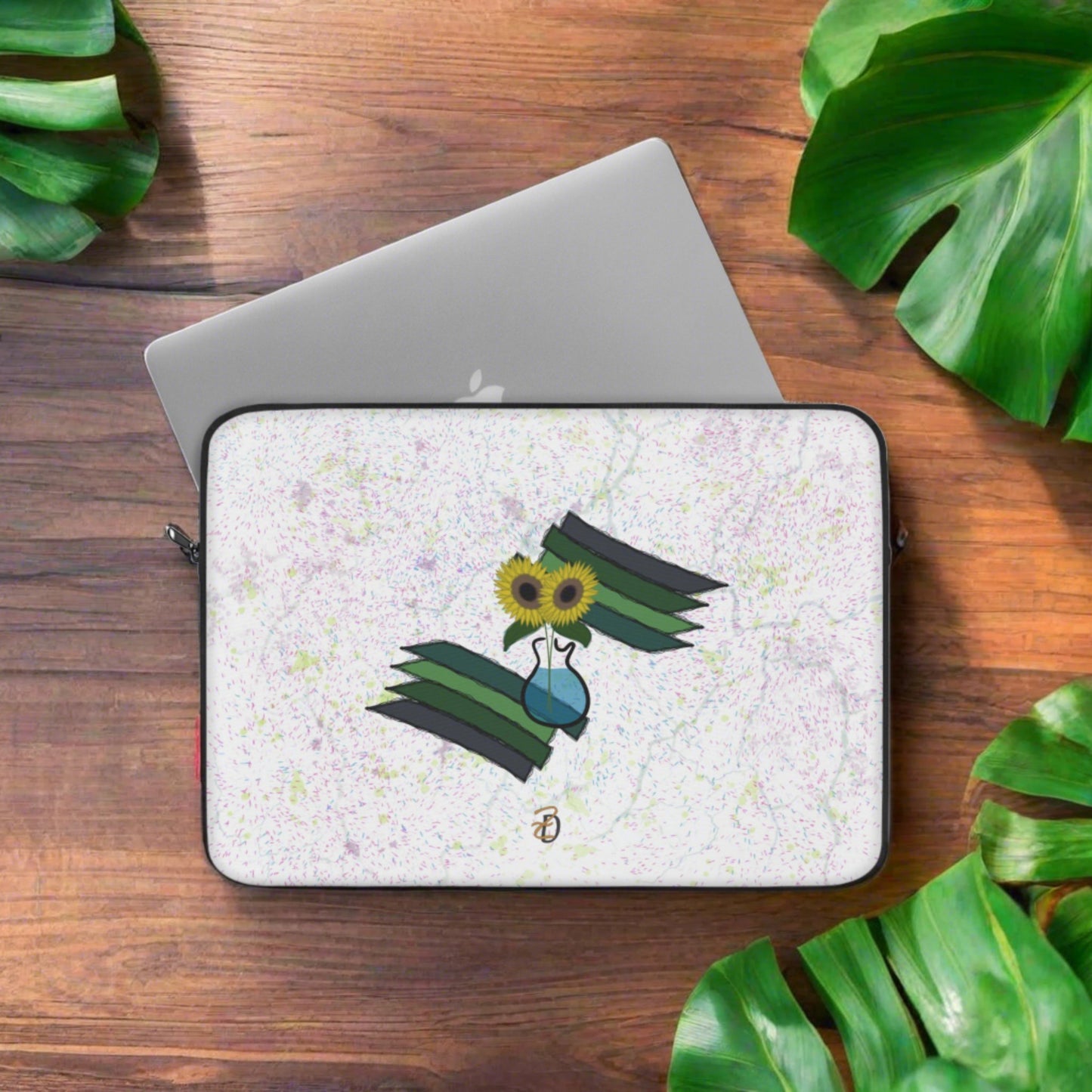 Laptop Sleeve - Sunflower Guitar Vase Design 7702