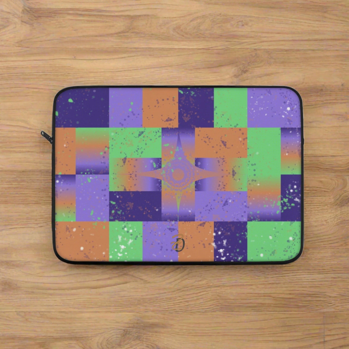 Laptop Sleeve - Purple Star Splat Design 7705