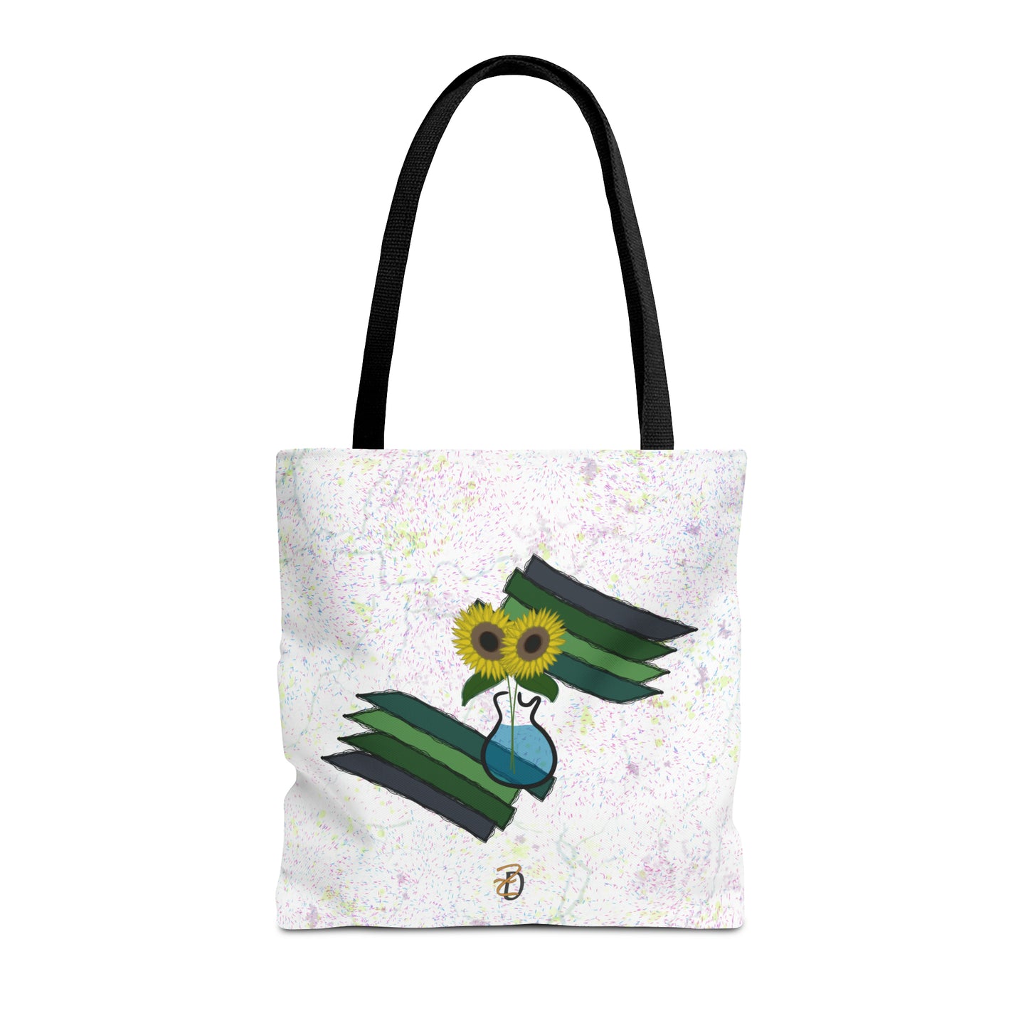Tote Bag - Sunflower Guitar Vase Design 7702