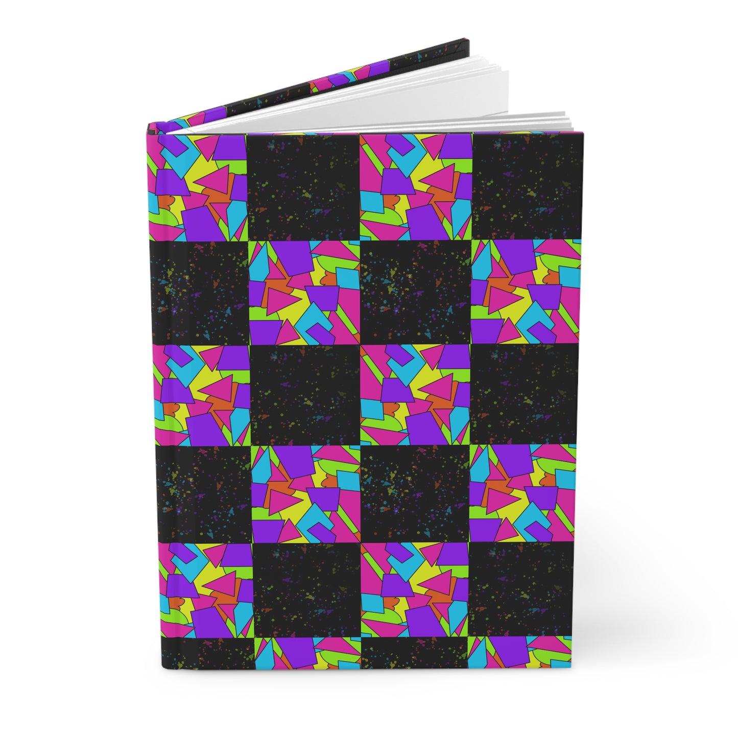 Dark Neon Sprinkles Hardcover Journal - Design 7714