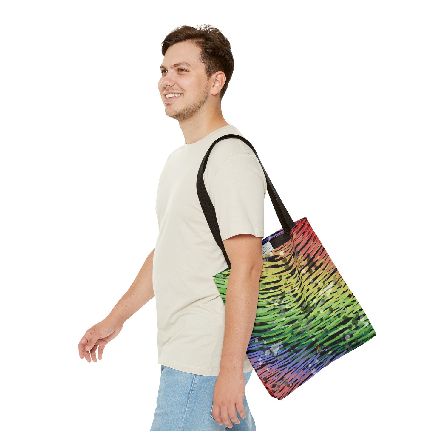 Nighttime Rainbow Tote Bag - Design 7717