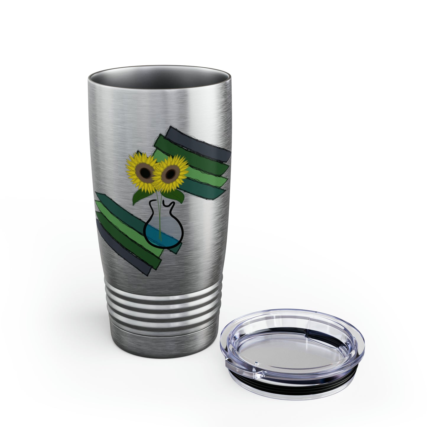 20oz Ringneck Tumbler - Sunflower Guitar Vase Design 7702