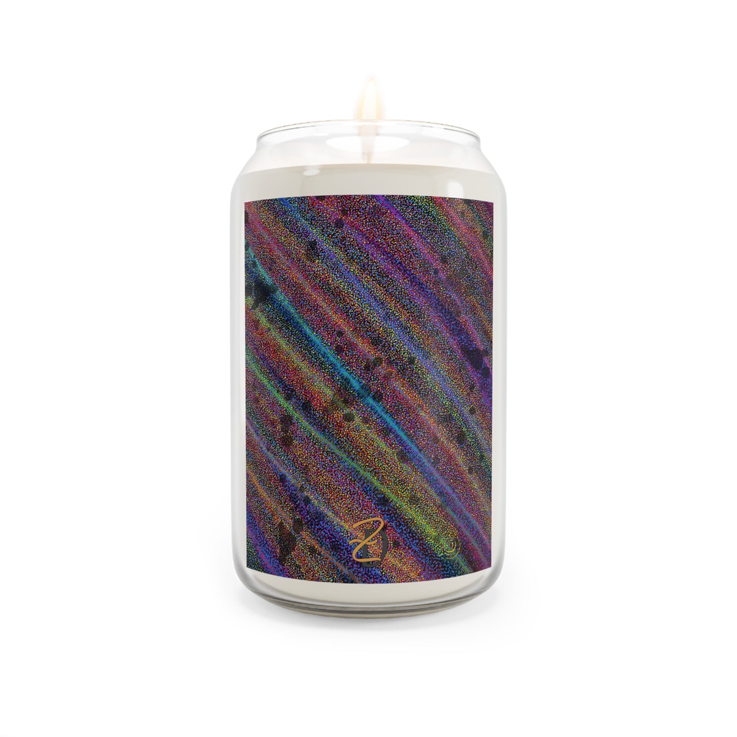 Static Rainbow Scented Candle 13.75oz - Design 7718