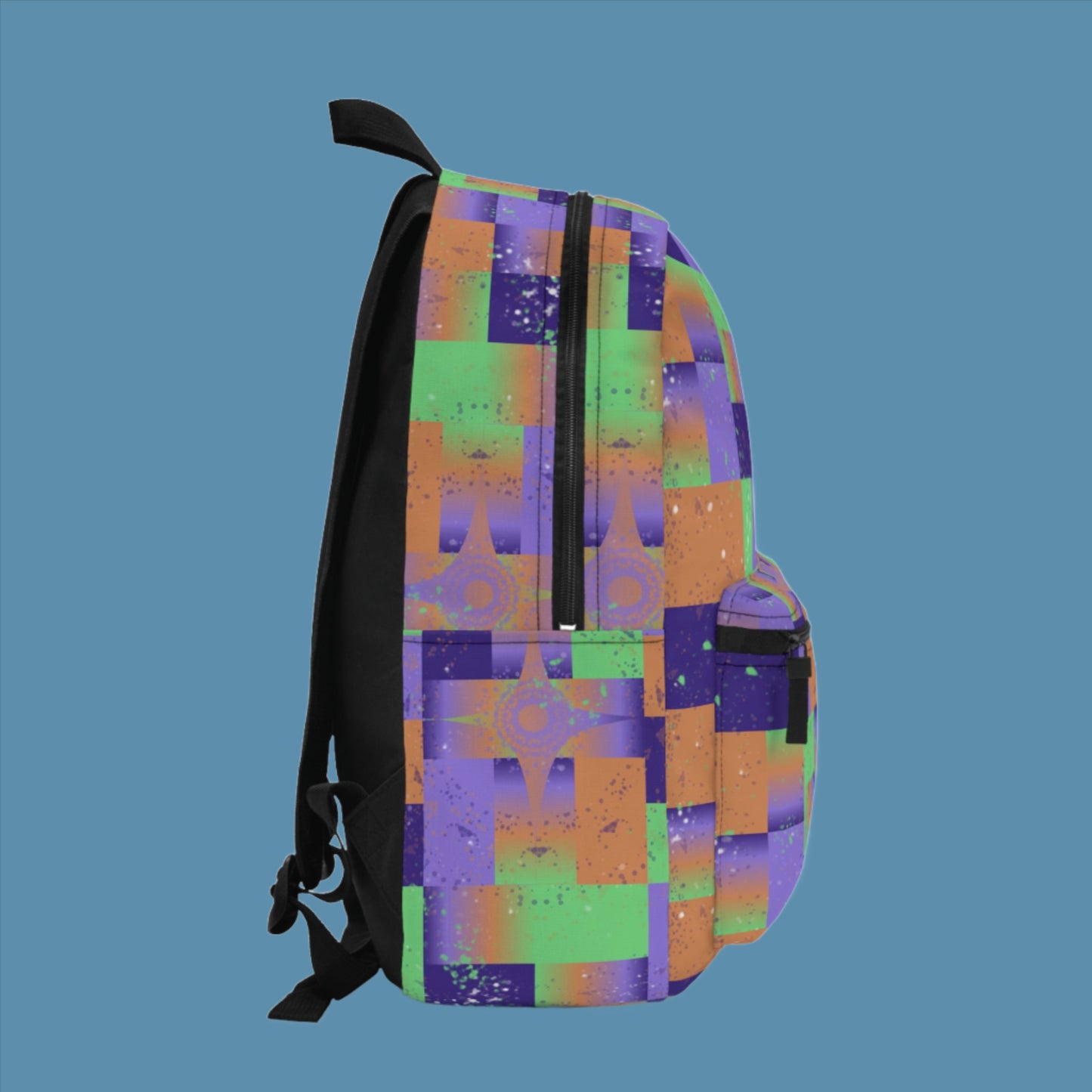 Light Backpack - Purple Star Splat Design 7705