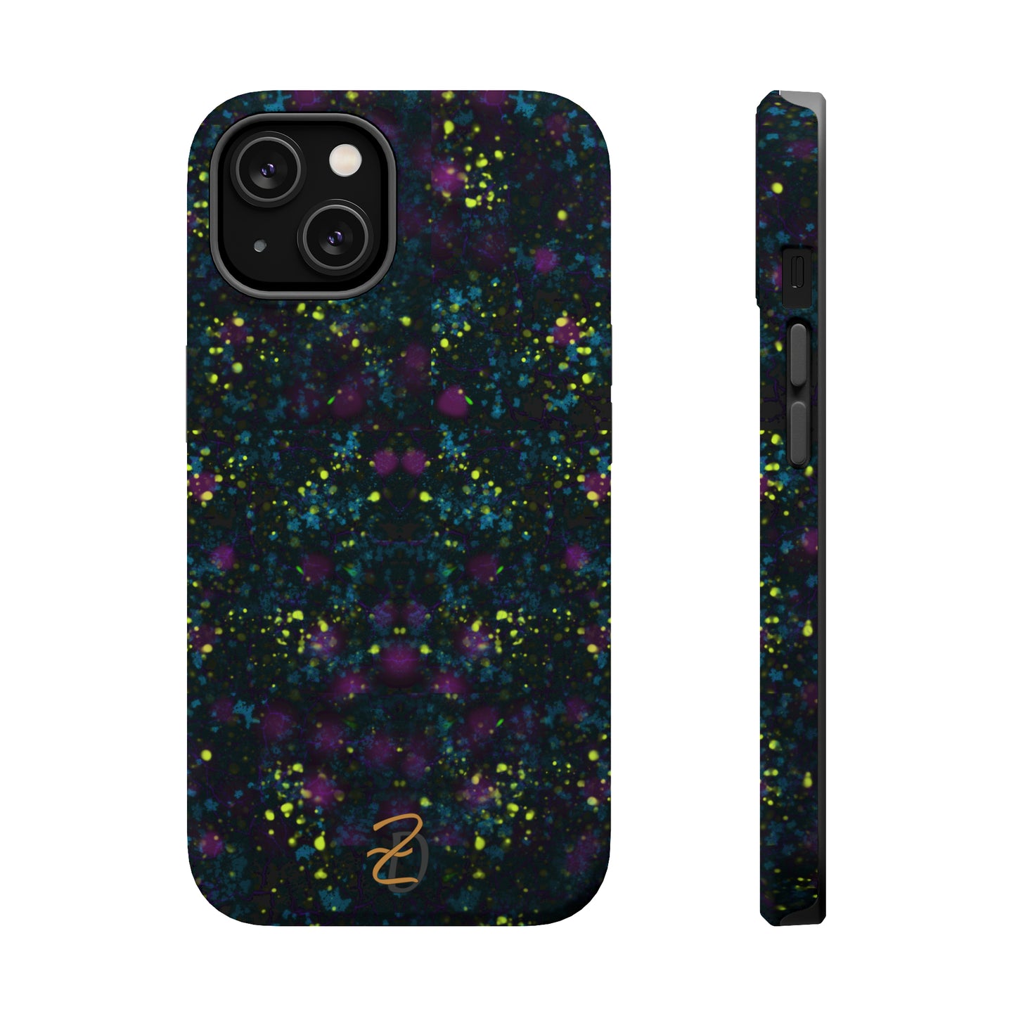 MagSafe Tough Cases - Digital Dark Splatter Design 7703