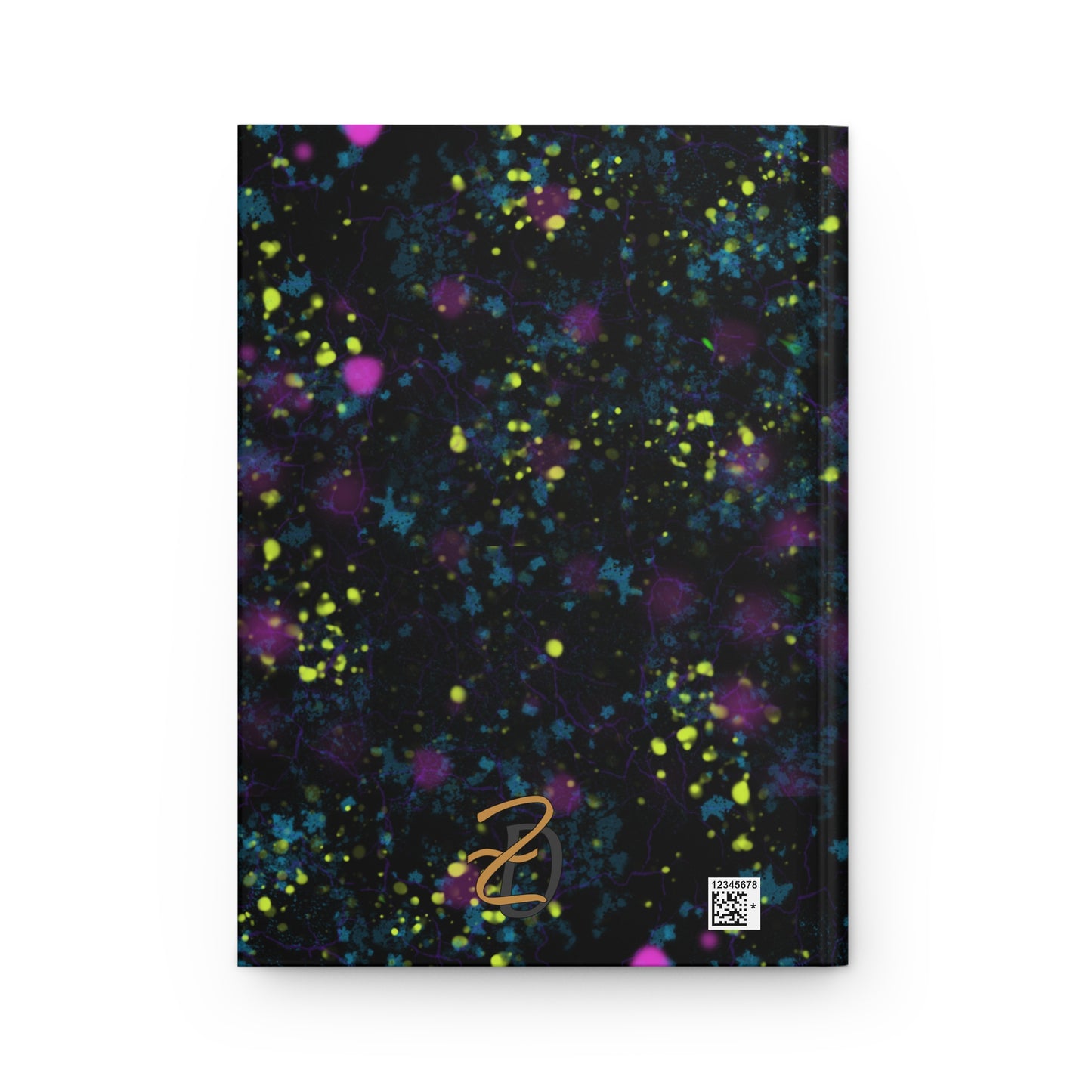 Digital Dark Splatter Hardcover Journal - Design 7703