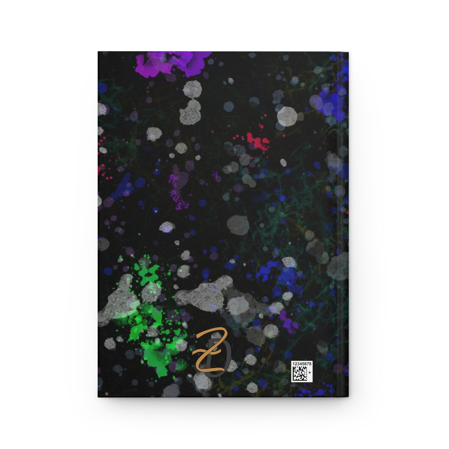 Green Lightening Splat Hardcover Journal - Design 7706