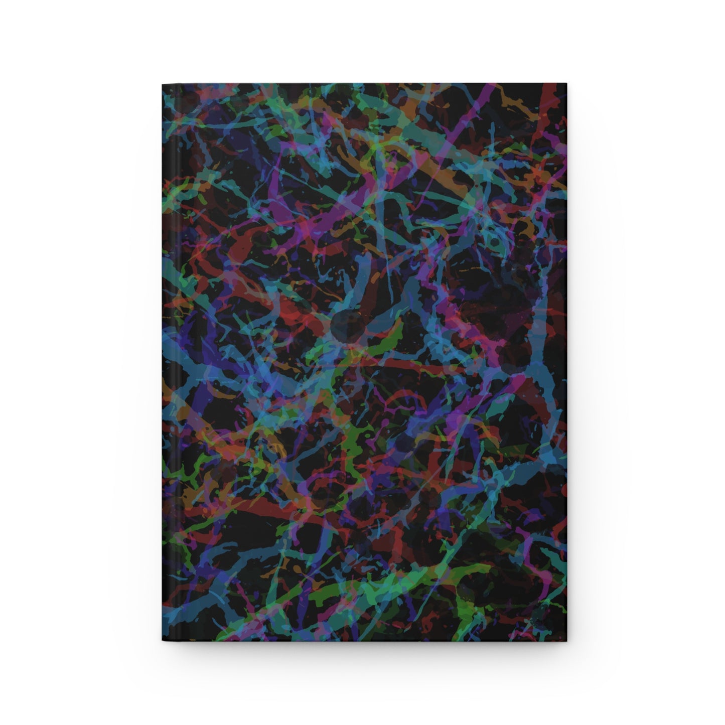 Dark Rainbow Lightening Hardcover Journal - Design 7712