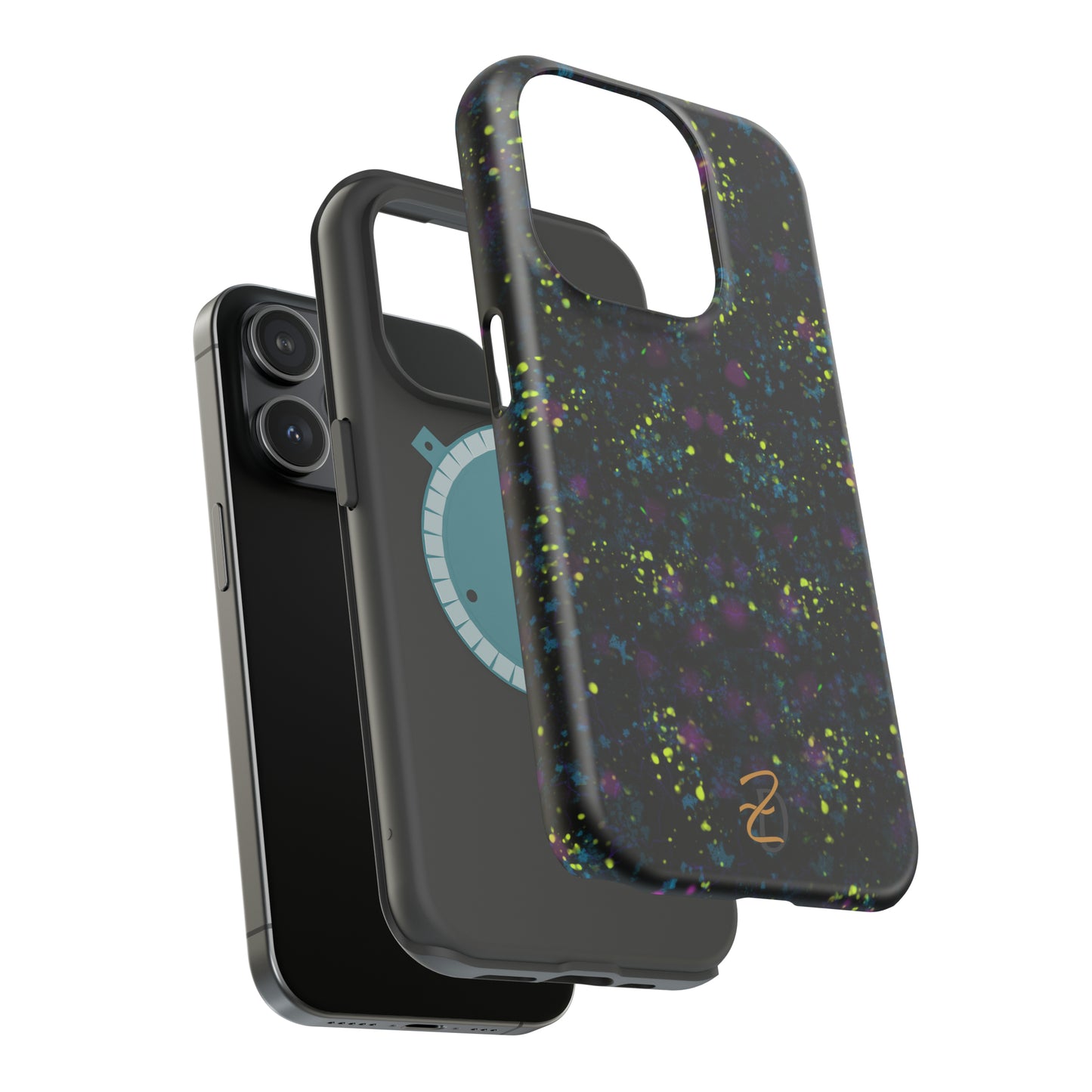 MagSafe Tough Cases - Digital Dark Splatter Design 7703