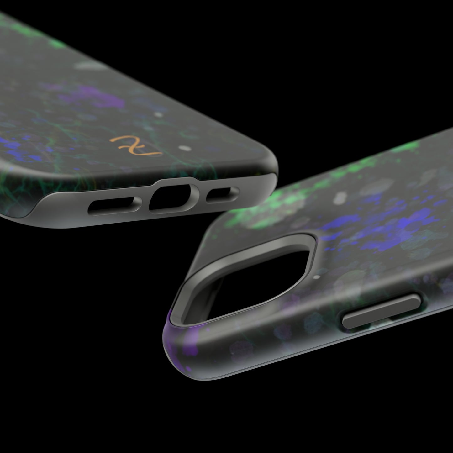 MagSafe Tough Cases - Green Lightening Splat Design 7706