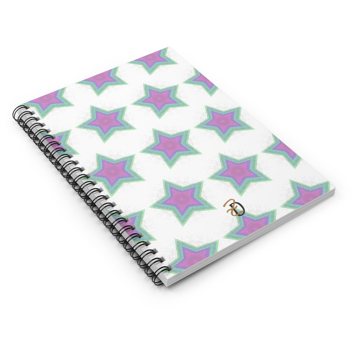 Lightening Star Ruled Spiral Notebook - Design 7701