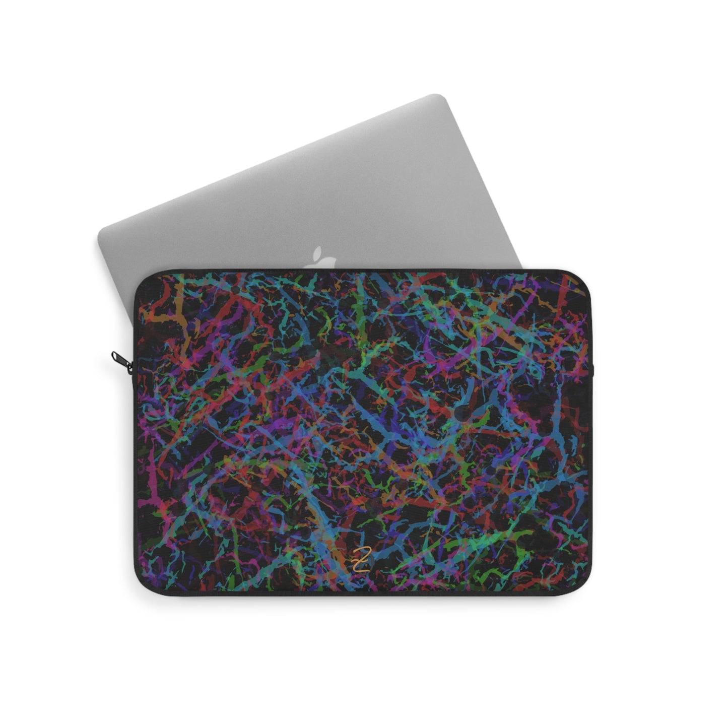 Laptop Sleeve - Dark Rainbow Lightening Design 7712