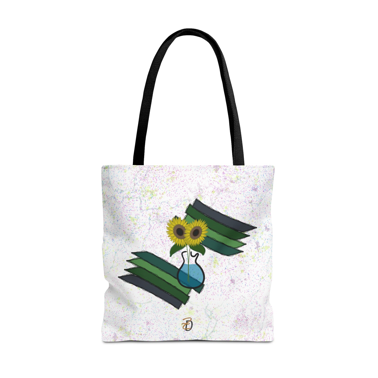 Tote Bag - Sunflower Guitar Vase Design 7702
