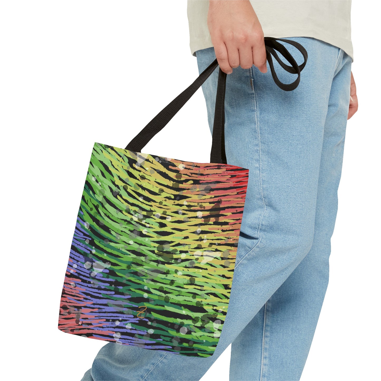 Nighttime Rainbow Tote Bag - Design 7717